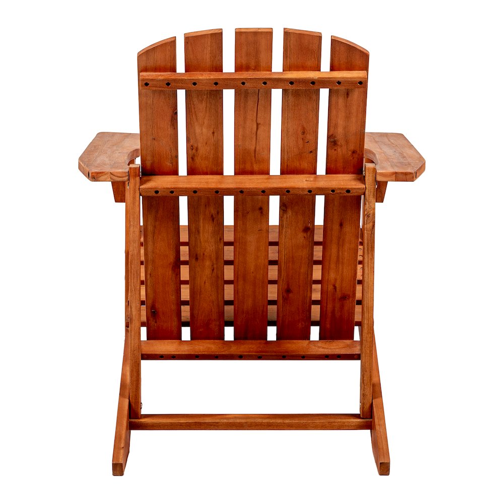 Westport Classic Solid Acacia Wood Outdoor Adirondack Chair. Picture 5