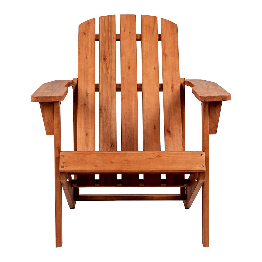 Westport Classic Solid Acacia Wood Outdoor Adirondack Chair. Picture 2