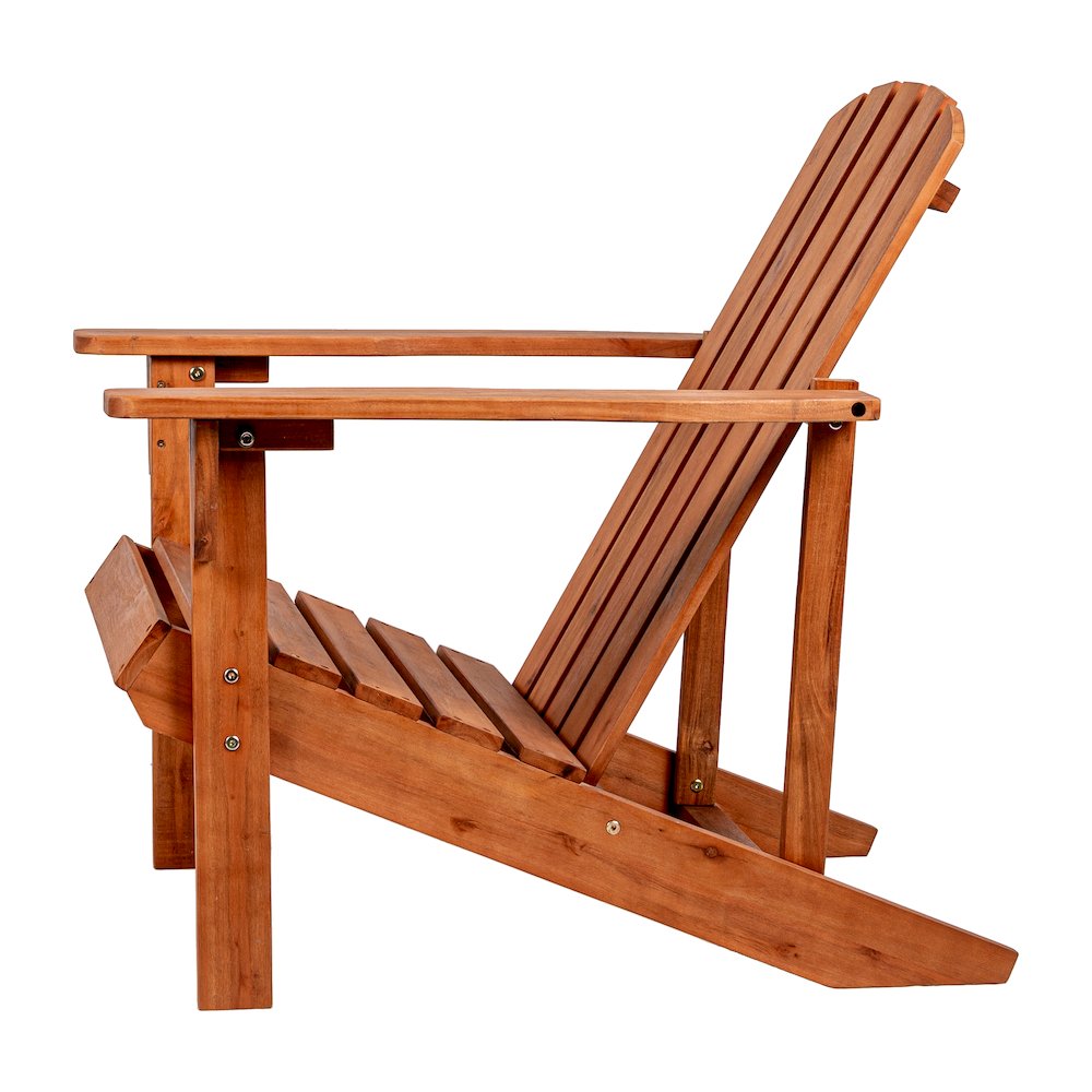 Westport Classic Solid Acacia Wood Outdoor Adirondack Chair. Picture 3