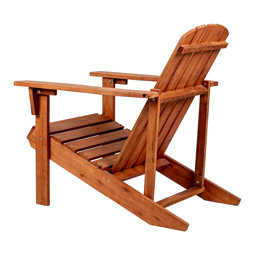 Westport Classic Solid Acacia Wood Outdoor Adirondack Chair. Picture 4