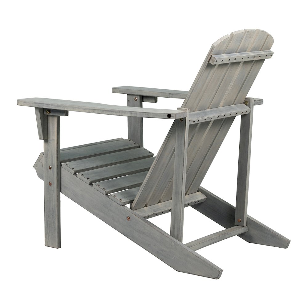 Westport Classic Solid Acacia Wood Outdoor Adirondack Chair. Picture 4