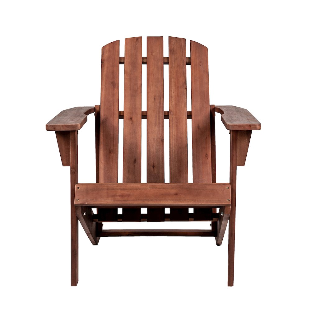 Westport Classic Solid Acacia Wood Outdoor Adirondack Chair. Picture 2