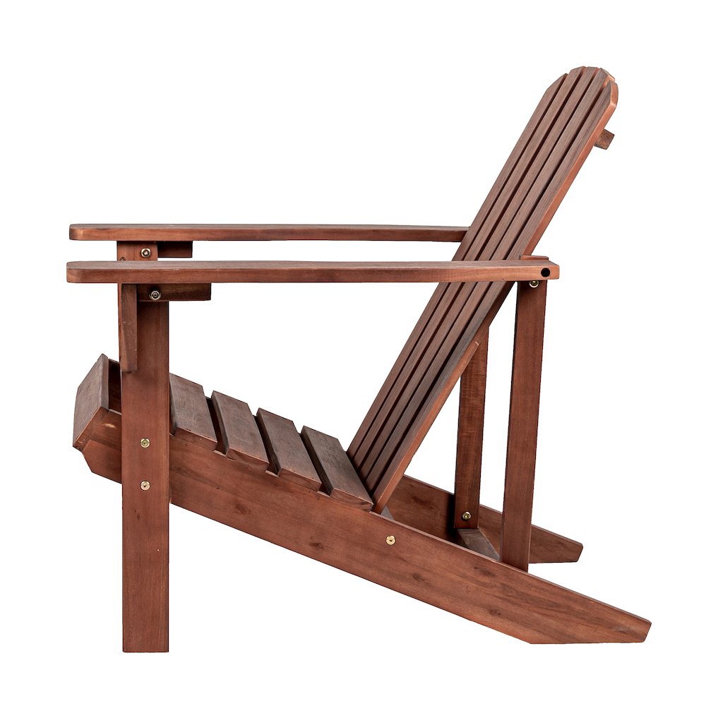 Westport Classic Solid Acacia Wood Outdoor Adirondack Chair. Picture 3