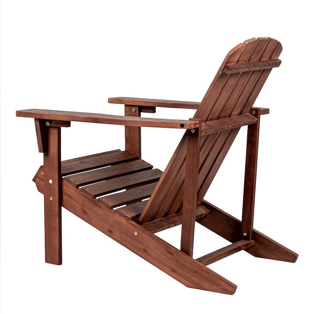 Westport Classic Solid Acacia Wood Outdoor Adirondack Chair. Picture 4