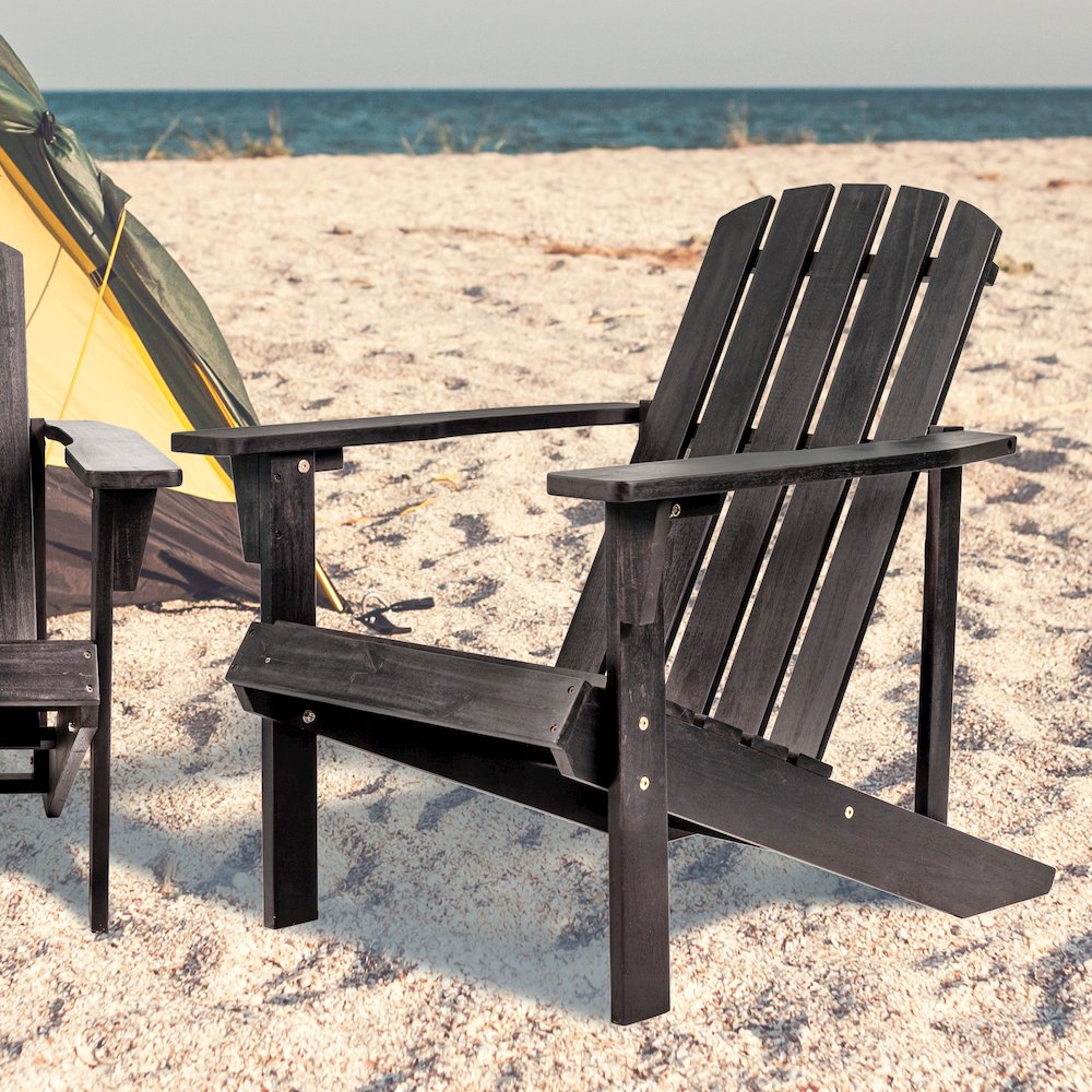 Westport Classic Solid Acacia Wood Outdoor Adirondack Chair. Picture 8