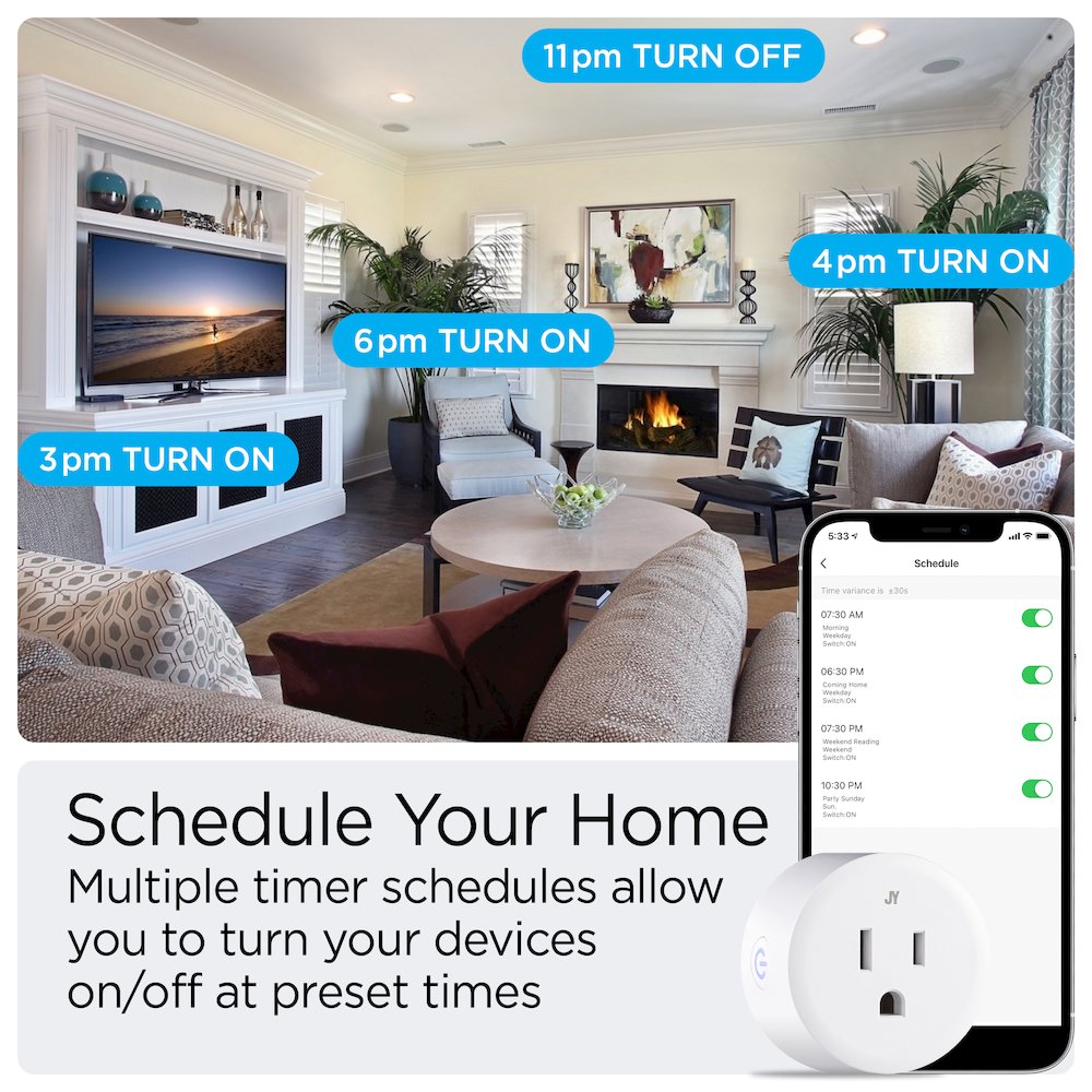 Smart Plug Wifi Remote App Control For Lights Appliances Compatible. Picture 3