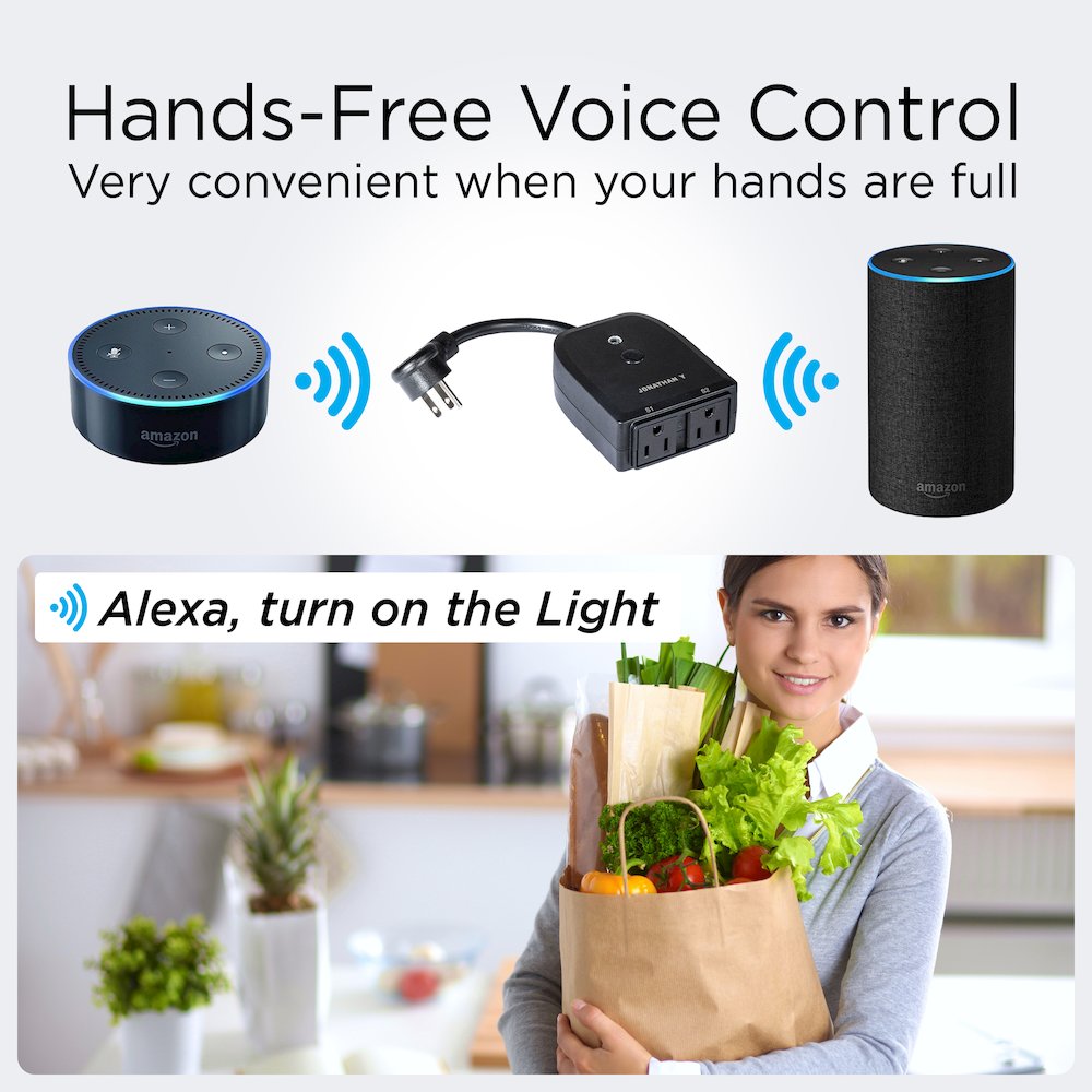 Dual Plug Wifi Remote App Control For Outdoor Lights Holiday Decor Compatible. Picture 2