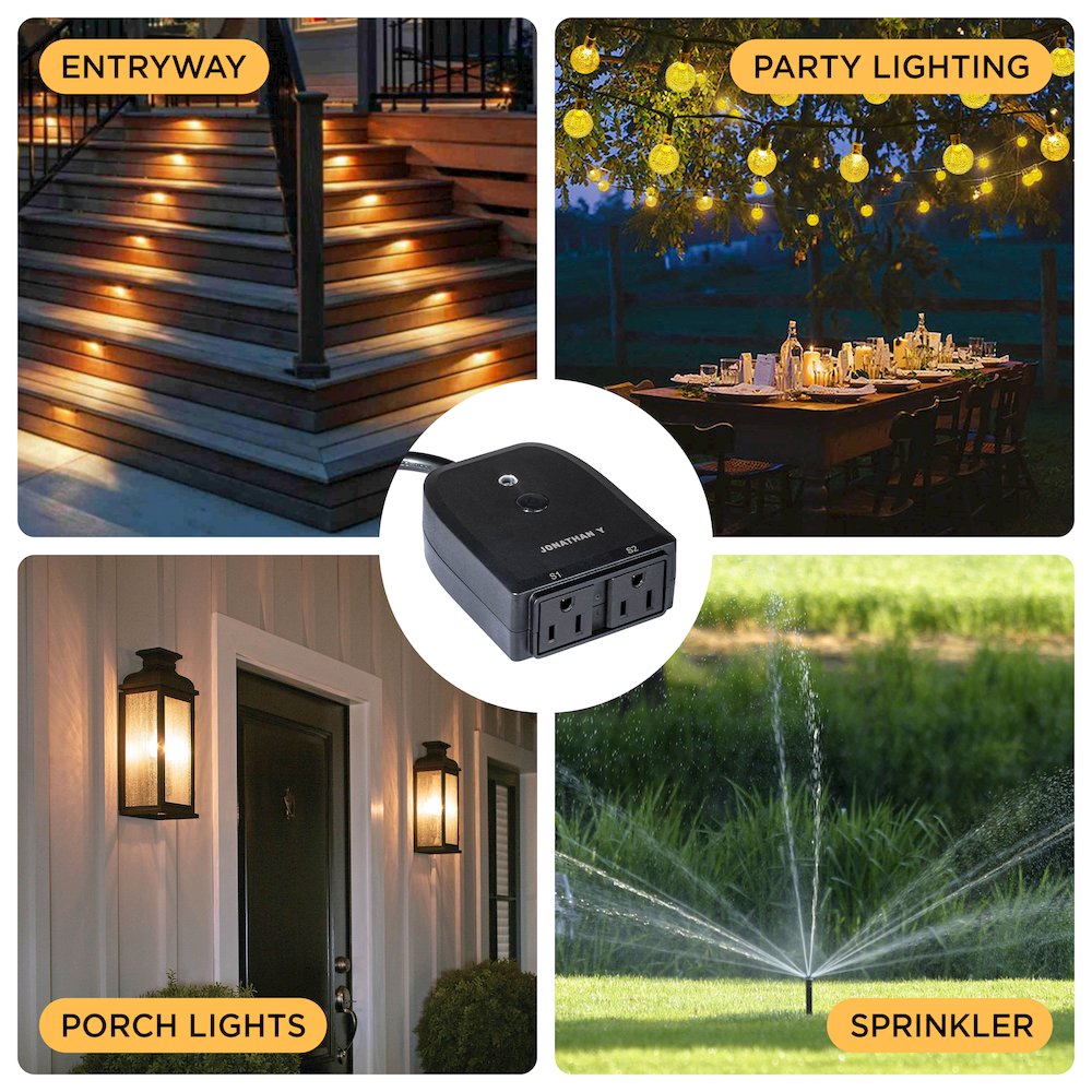 Dual Plug Wifi Remote App Control For Outdoor Lights Holiday Decor Compatible. Picture 4