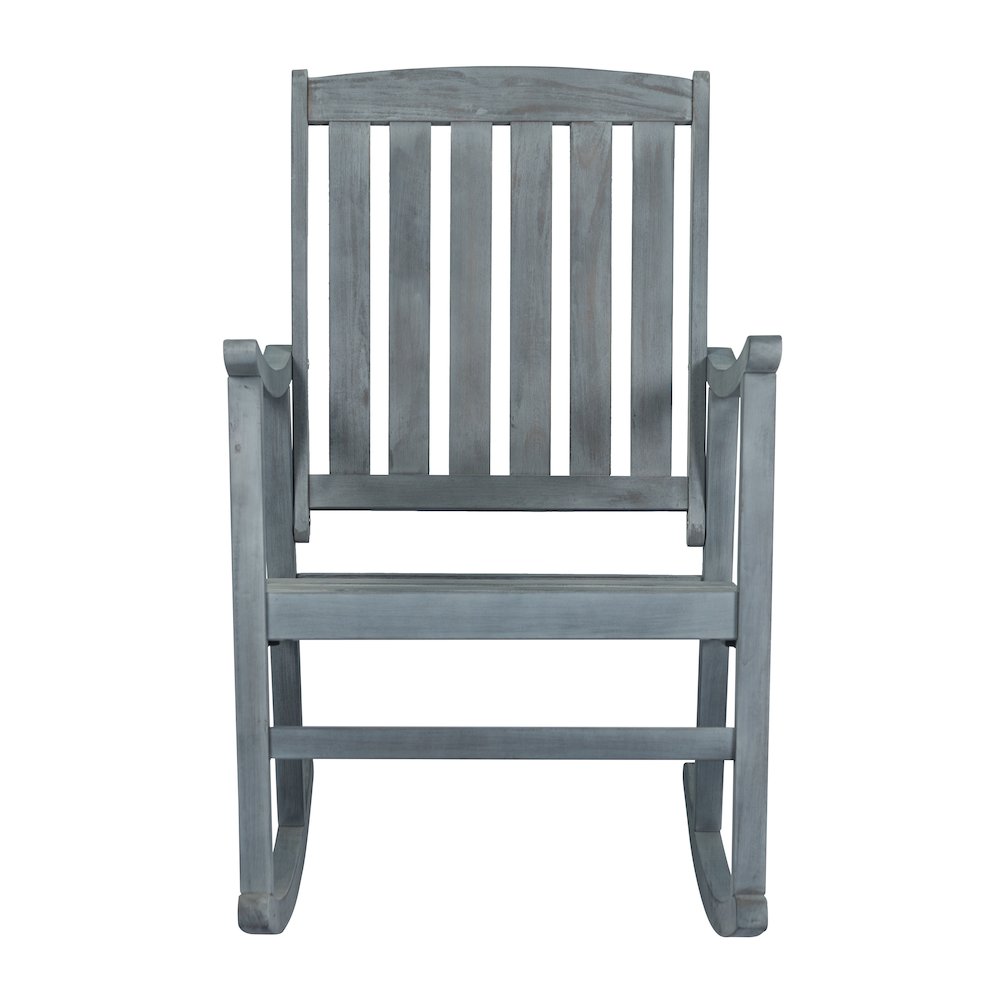 Penny Classic Solid Acacia Wood Outdoor Rocking Chair. Picture 2