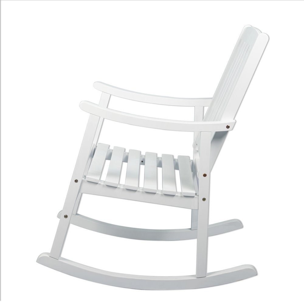 Penny Classic Solid Acacia Wood Outdoor Rocking Chair. Picture 3