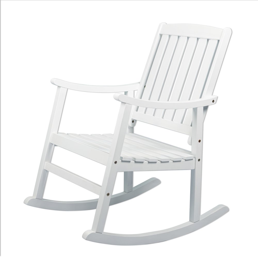 Penny Classic Solid Acacia Wood Outdoor Rocking Chair. Picture 1