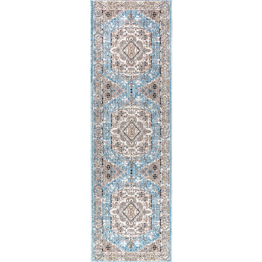 Kesan Vintage Medallion Area Rug. Picture 1