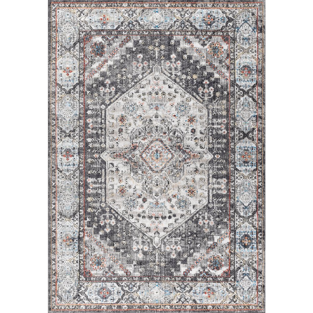 Kesan Vintage Medallion Area Rug. Picture 1