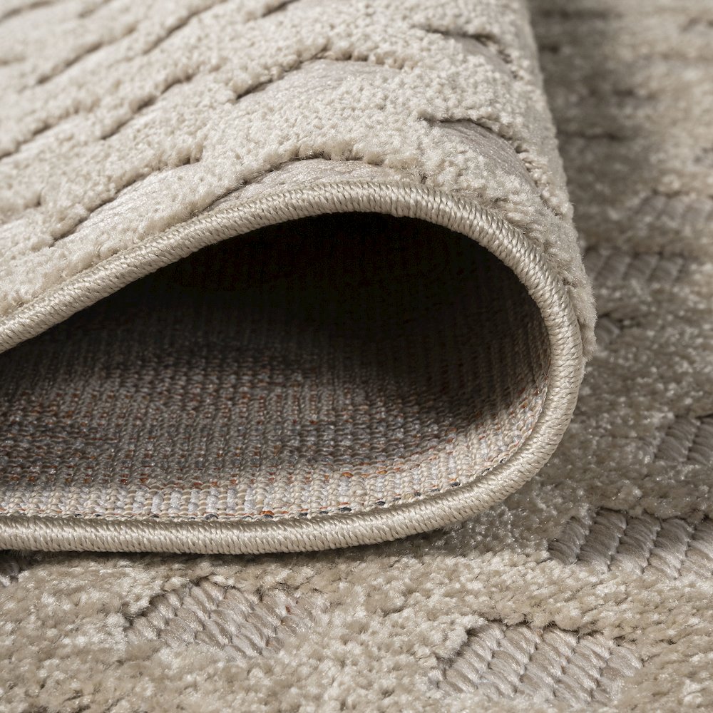 Rabat High-Low Pile Mini Diamond Trellis Area Rug. Picture 6