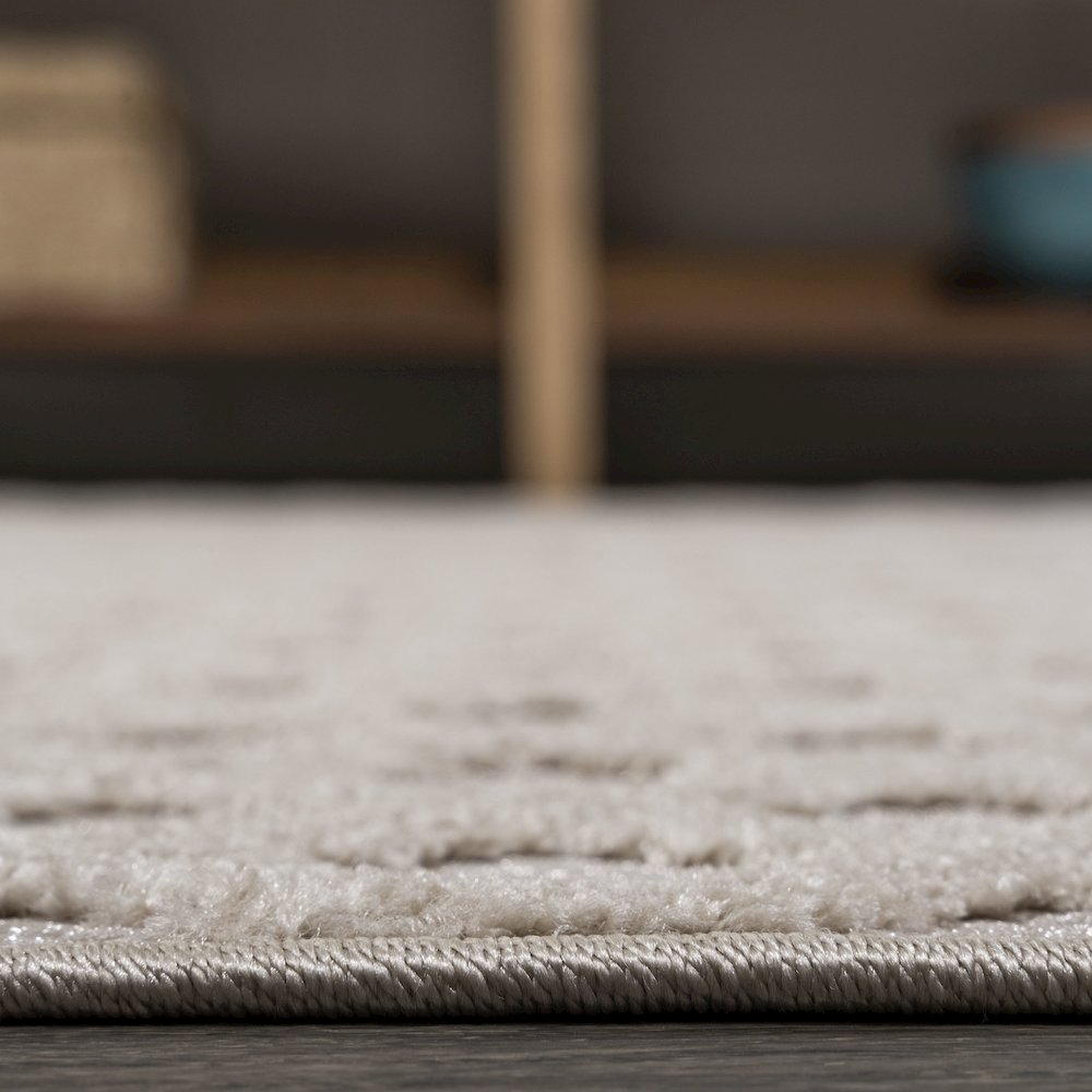 Rabat High-Low Pile Mini Diamond Trellis Area Rug. Picture 11