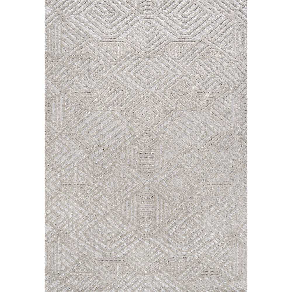 Jordan High-Low Pile Art Deco Geometric Indoor/Outdoor Area Rug. Picture 1
