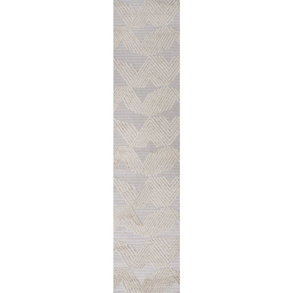 Jazz High-Low Pile Art Deco Geometric Indoor/Outdoor Area Rug. Picture 1