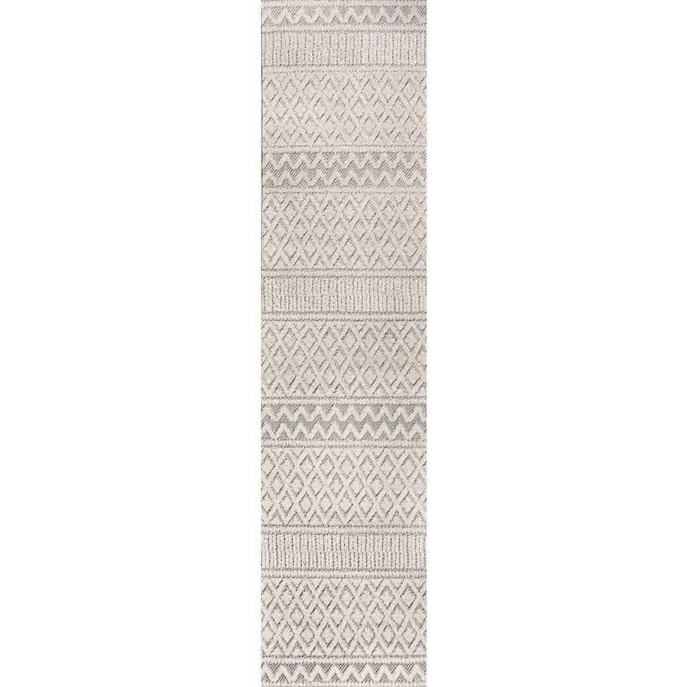 Ormond High-Low Modern Trellis Geometric Area Rug. Picture 1