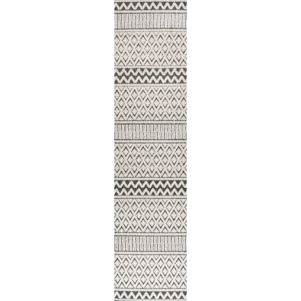 Ormond High-Low Modern Trellis Geometric Area Rug. Picture 1