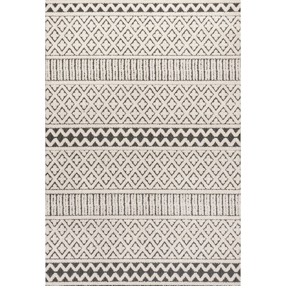 Ormond High-Low Modern Trellis Geometric Area Rug. Picture 1
