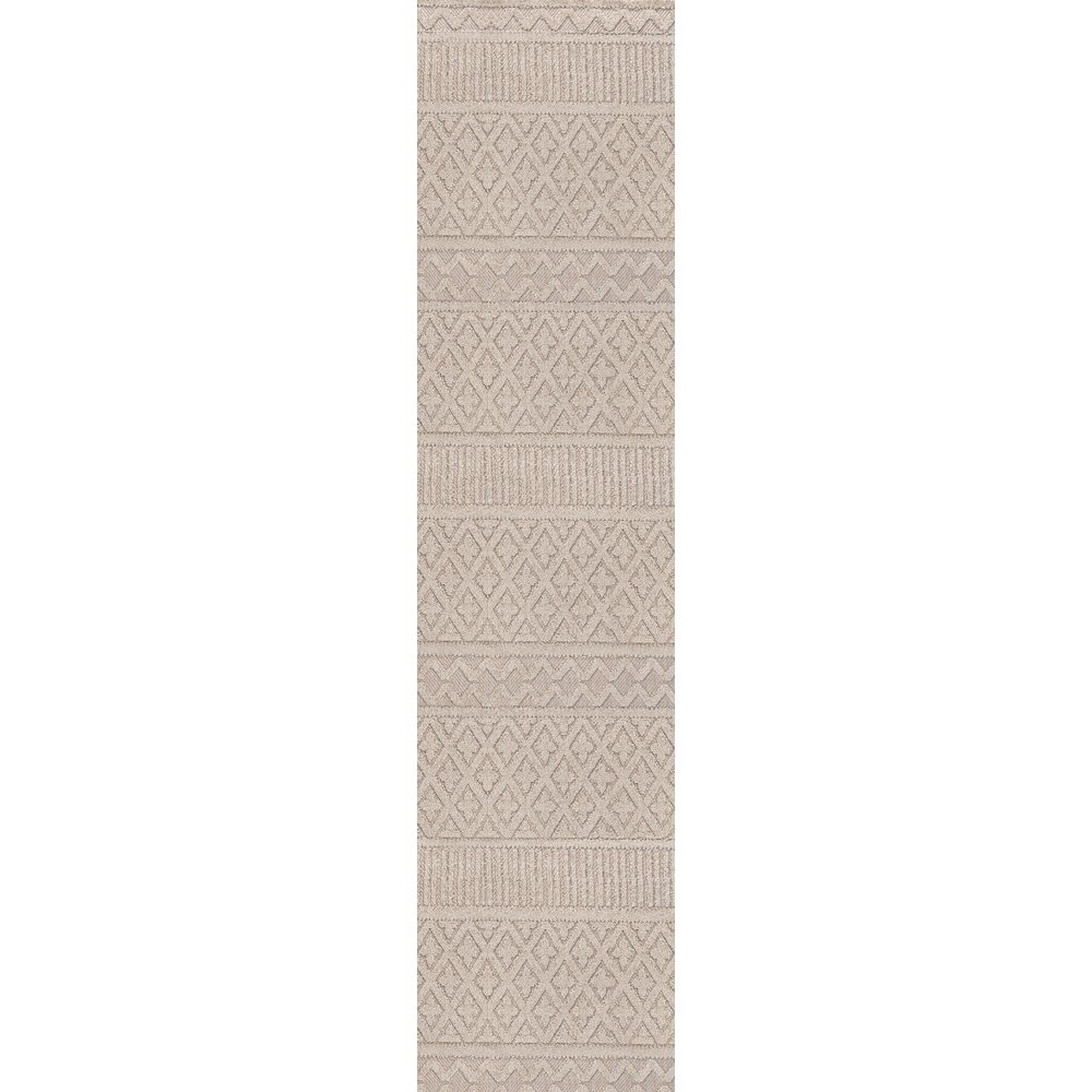 Ormond High-Low Modern Trellis Geometric Area Rug. Picture 1