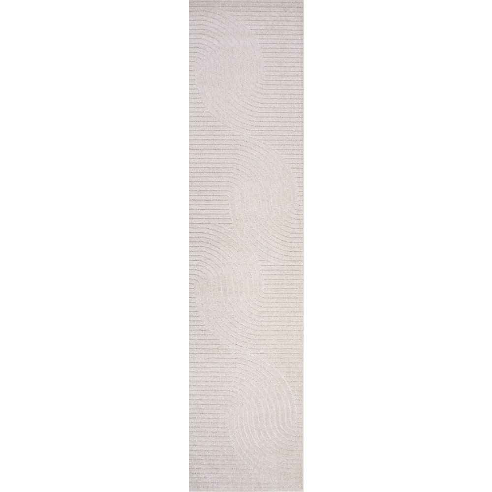 Skagen Minimalist Curve Geometric Area Rug. Picture 1