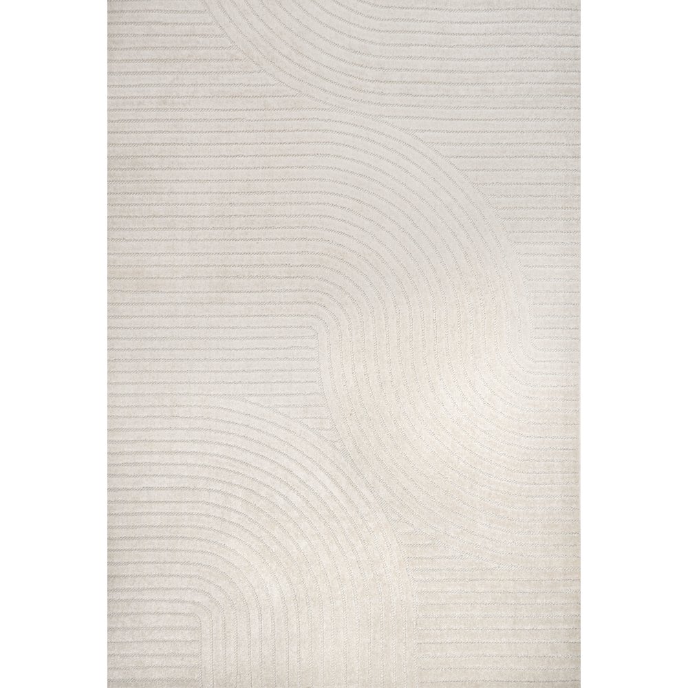 Skagen Minimalist Curve Geometric Area Rug. Picture 1