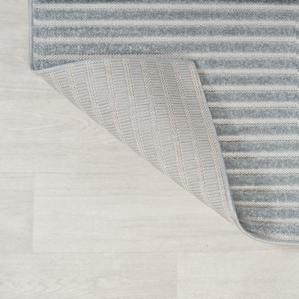 Aarhus Minimalist Scandi Striped Area Rug. Picture 1