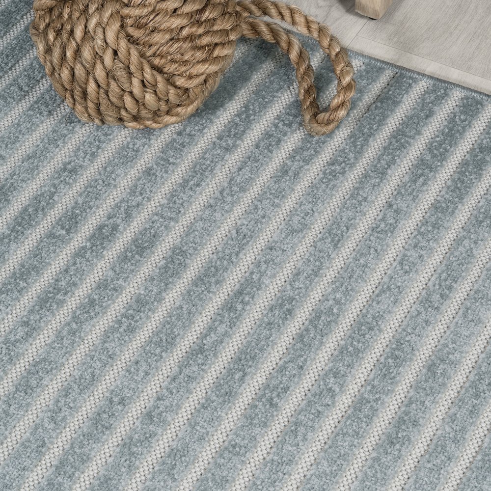 Aarhus Minimalist Scandi Striped Area Rug. Picture 2