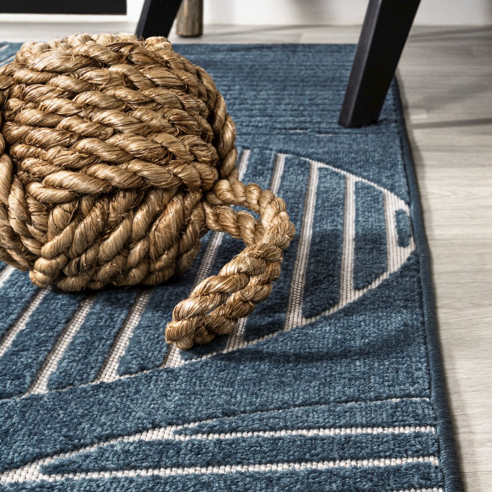 Nordby Geometric Arch Scandi Striped Area Rug. Picture 3