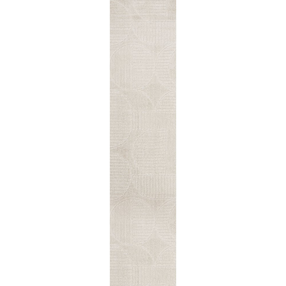 Nordby Geometric Arch Scandi Striped Area Rug. Picture 1
