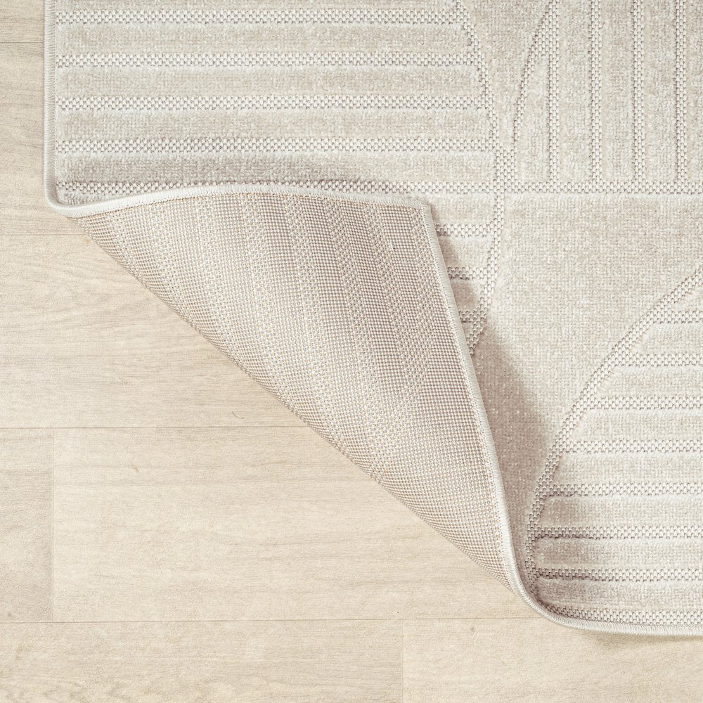 Nordby Geometric Arch Scandi Striped Area Rug. Picture 3