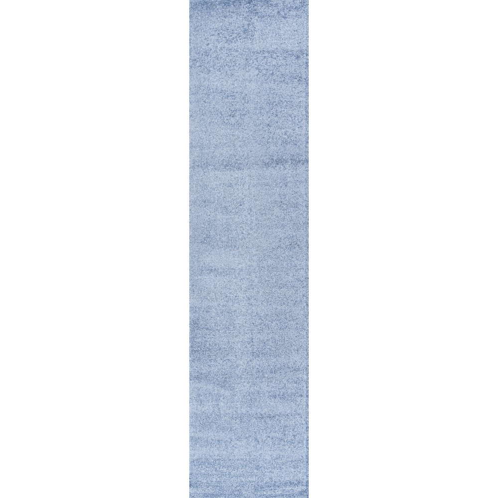 Haze Solid Low Pile Area Rug Classic Blue. Picture 1