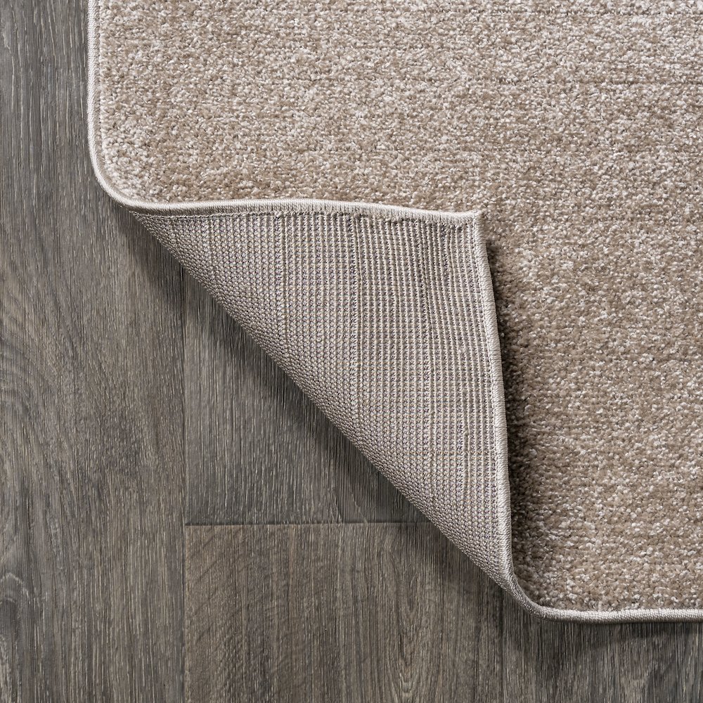 Haze Solid Low Pile Area Rug Beige. Picture 3