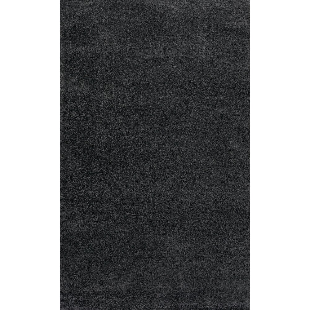 Haze Solid Low Pile Area Rug Black. Picture 1