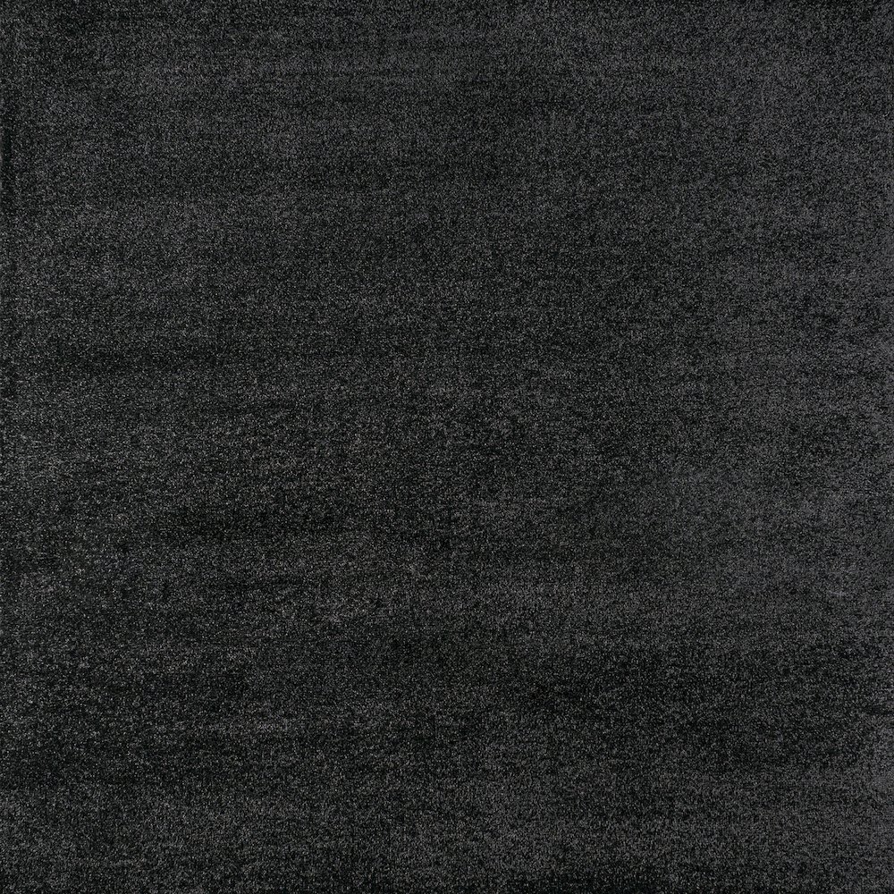 Haze Solid Low Pile Area Rug Black. Picture 1