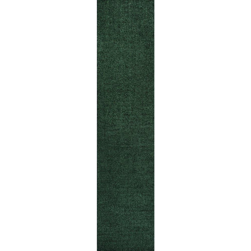 Haze Solid Low Pile Area Rug Emerald. Picture 1