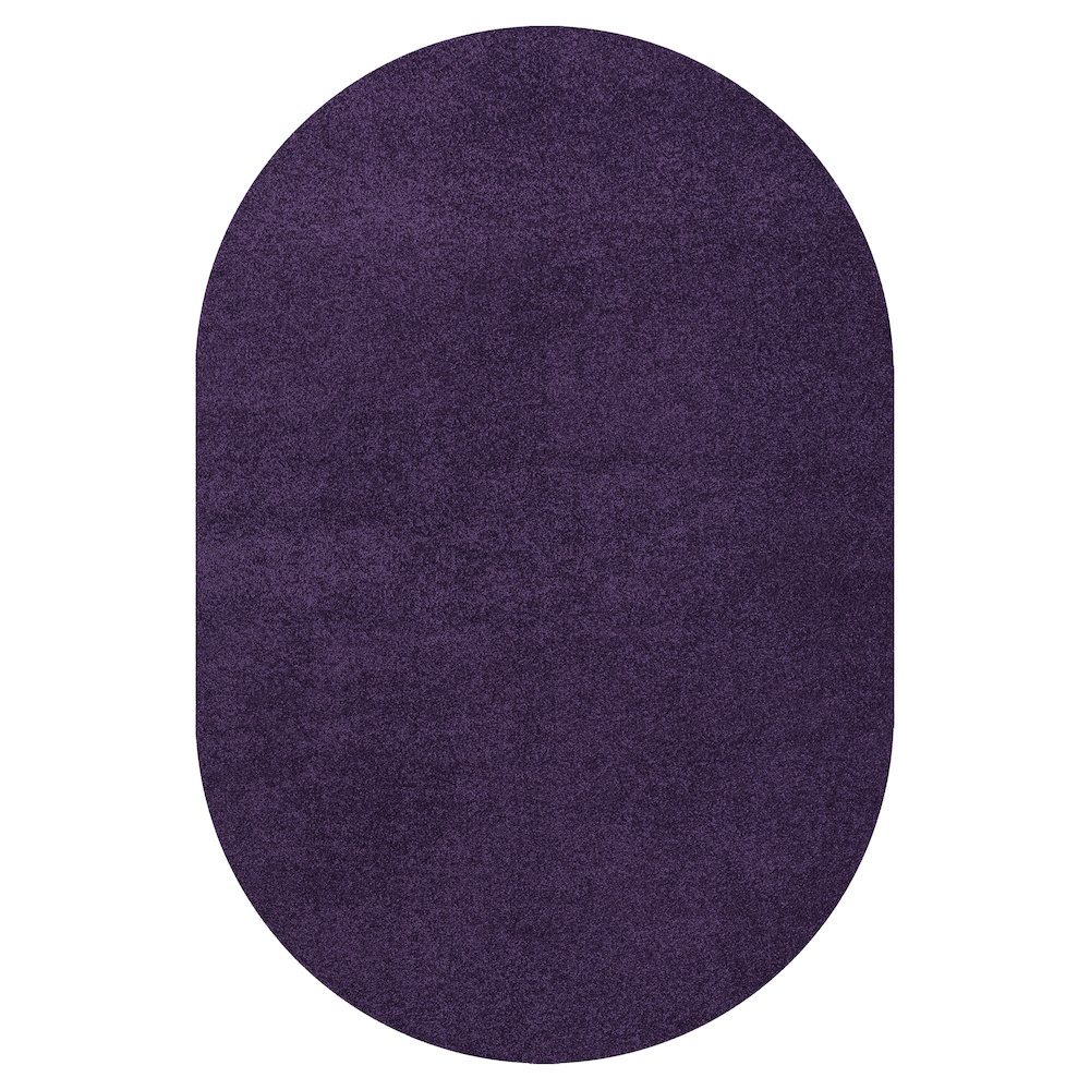 Haze Solid Low Pile Area Rug Purple. Picture 1