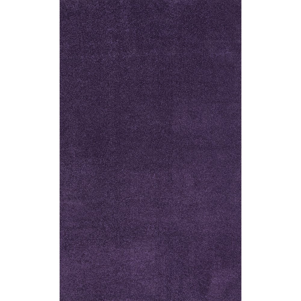 Haze Solid Low Pile Area Rug Purple. Picture 1