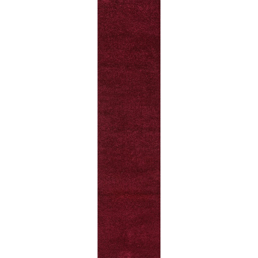 Haze Solid Low Pile Area Rug Dark Red. Picture 1