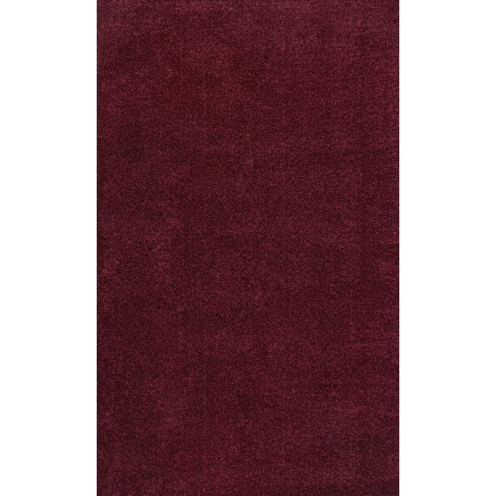 Haze Solid Low Pile Area Rug Dark Red. Picture 1