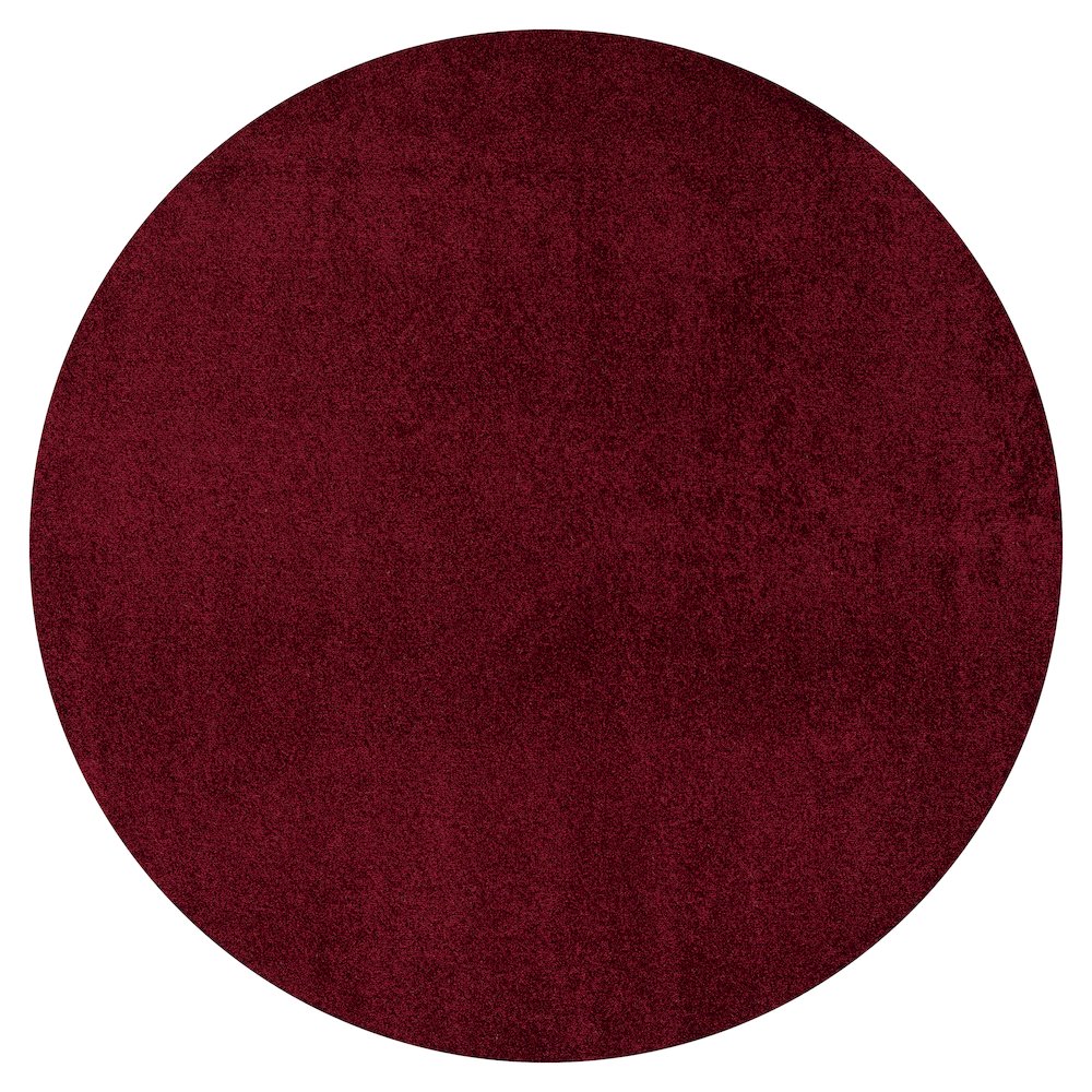 Haze Solid Low Pile Area Rug Dark Red. Picture 1