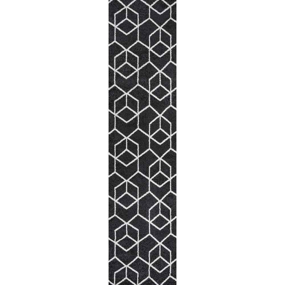 Tumbling Blocks Modern Geometric Area Rug. Picture 1
