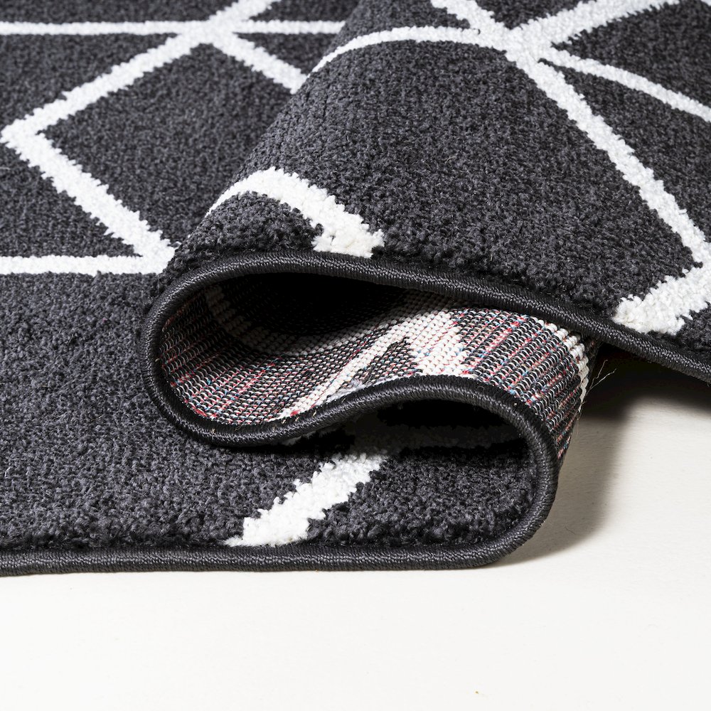 Tumbling Blocks Modern Geometric Area Rug. Picture 8