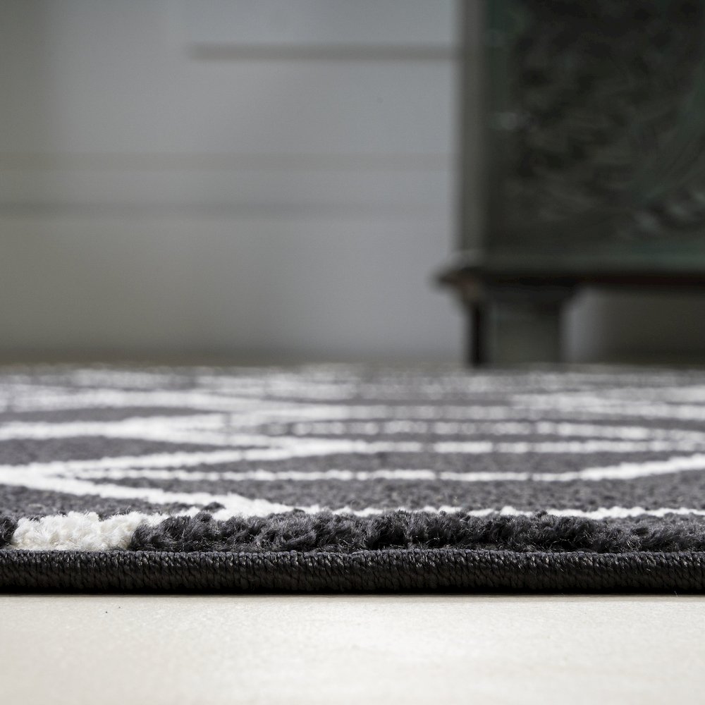 Tumbling Blocks Modern Geometric Area Rug. Picture 9