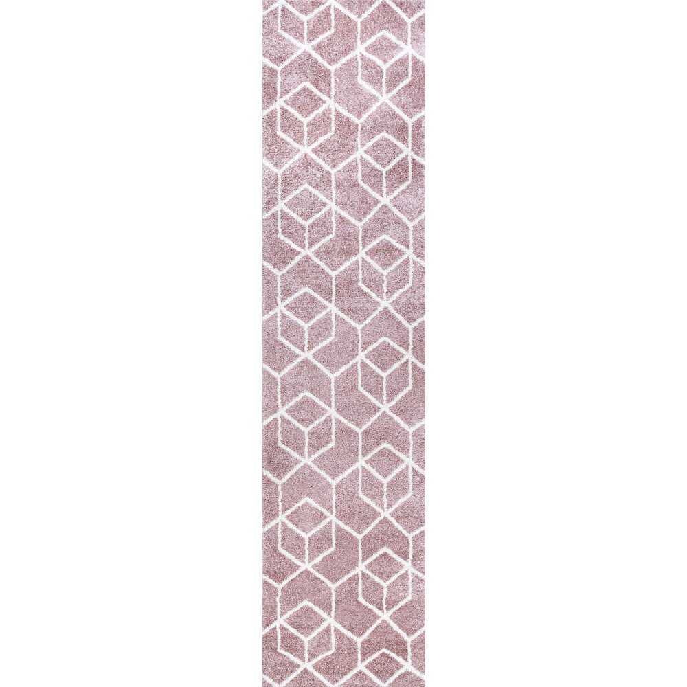 Tumbling Blocks Modern Geometric Area Rug. Picture 1