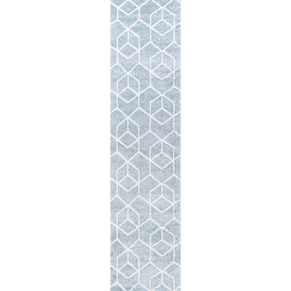Tumbling Blocks Modern Geometric Area Rug. Picture 1