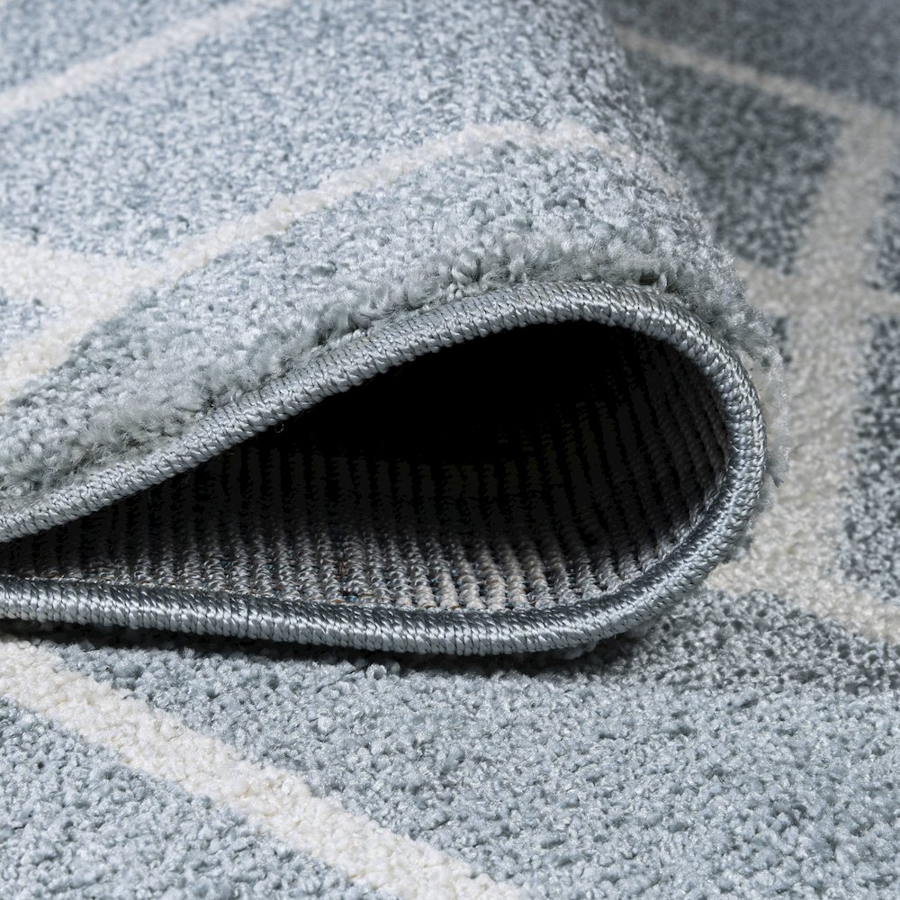 Tumbling Blocks Modern Geometric Area Rug. Picture 6