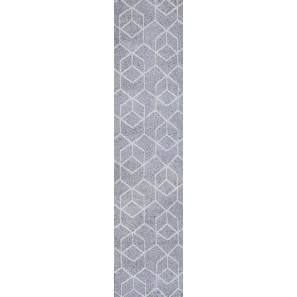 Tumbling Blocks Modern Geometric Area Rug. Picture 1