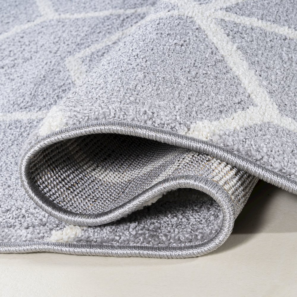 Tumbling Blocks Modern Geometric Area Rug. Picture 8